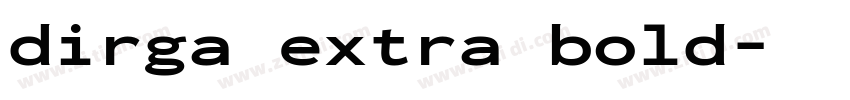 dirga extra bold字体转换